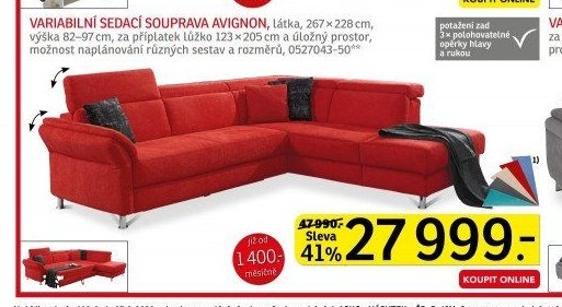 VARIABILNÍ SEDACÍ SOUPRAVA AVIGNON - ASKO akcniletaky.com