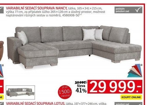 VARIABILNÍ SEDACÍ SOUPRAVA NANCY - ASKO akcniletaky.com