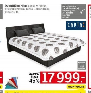 Dvoulůžko Nice - ASKO akcniletaky.com