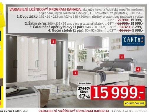 Variabilní ložnicový program Kanada - ASKO akcniletaky.com
