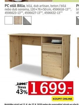PC stůl Billa - ASKO akcniletaky.com