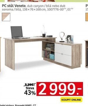 PC stůl Veneto - ASKO akcniletaky.com
