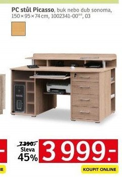 PC stůl Picasso - ASKO akcniletaky.com