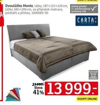 Dvoulůžko Monte - ASKO akcniletaky.com