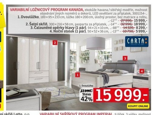 Variabilní ložnicový program Kanada - ASKO akcniletaky.com