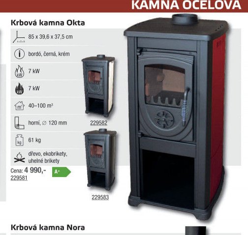 Krbová kamna Okta