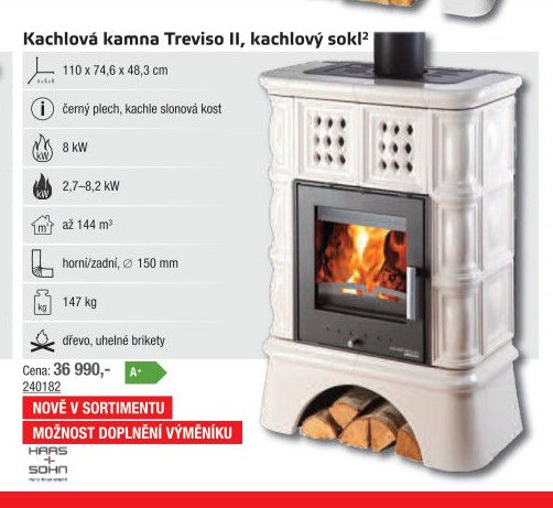 Kachlová kamna Treviso II, kachlový sokl - UNI HOBBY akcniletaky.com