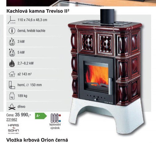 Kachlová kamna Treviso II - UNI HOBBY akcniletaky.com