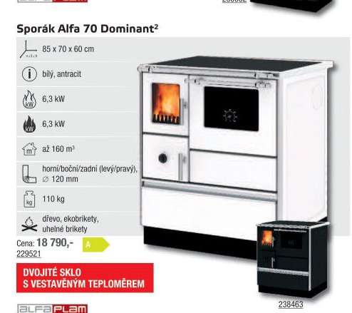 Sporák Alfa 70 Dominant - UNI HOBBY akcniletaky.com