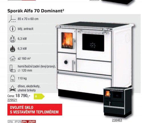Sporák Alfa 70 Dominant - UNI HOBBY akcniletaky.com