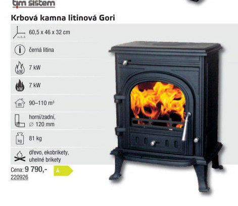 Krbová kamna litinová Gori - UNI HOBBY akcniletaky.com