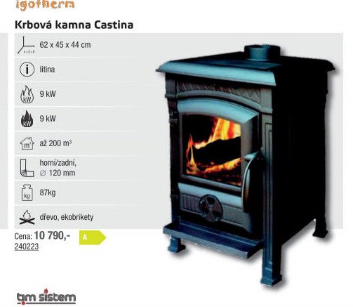 Krbová kamna Castina - UNI HOBBY akcniletaky.com