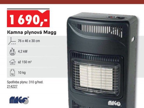 Kamna plynová Magg