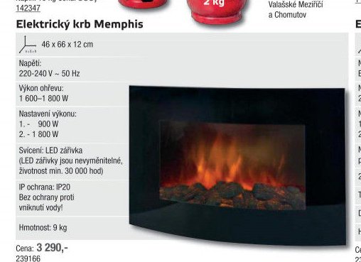 Elektrický krb Memphis