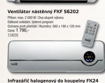 Ventilátor nástěnný FKF 56202 - UNI HOBBY akcniletaky.com