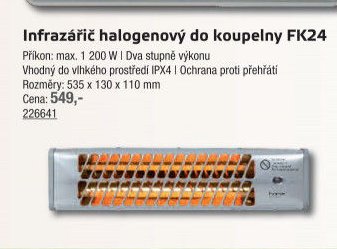 Infrazářič halogenový do koupelny FK24 - UNI HOBBY akcniletaky.com