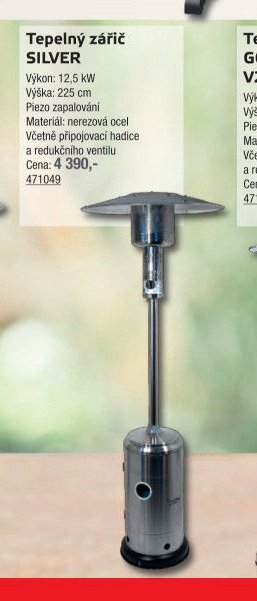 Tepelný zářič SILVER - UNI HOBBY akcniletaky.com