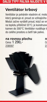 Ventilátor krbový na rovnou plochu - UNI HOBBY akcniletaky.com