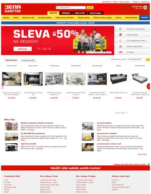 akční leták Jena nábytek 18.8.2020-24.8.2020