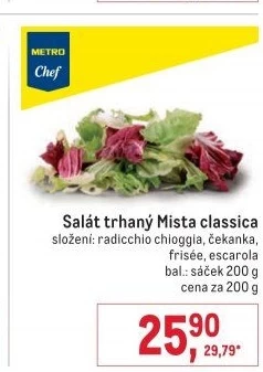 Čerstvý salát Insalata Mista Metro Chef
