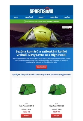 akční leták Sportisimo 21.8.2020-26.8.2020