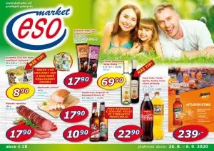 akční leták ESO MARKET 26.8.2020-6.9.2020