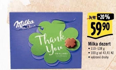 Bonboniéry Milka - Albert akcniletaky.com
