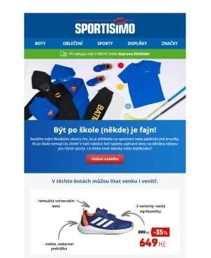 akční leták Sportisimo 25.8.2020-30.8.2020