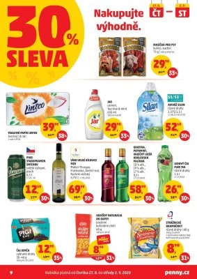 akční leták Penny Market 27.8.2020-2.9.2020