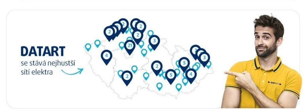 DATART se stává nejhustší sítí elektra