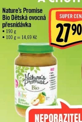Přesnídávka ovocná Bio Baby Nature'