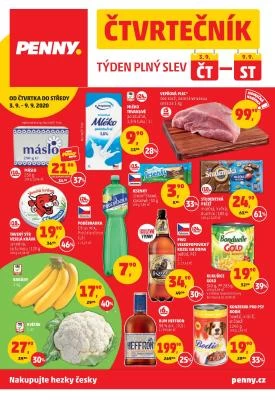 akční leták Penny Market 3.9.2020-9.9.2020