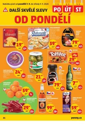 akční leták Penny Market 3.9.2020-9.9.2020
