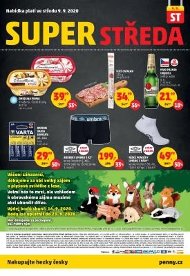 akční leták Penny Market 3.9.2020-9.9.2020