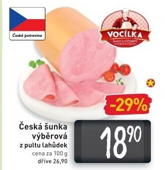 Šunka česká výběrová Vocílka
