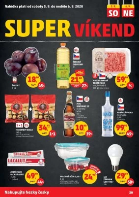 akční leták Penny Market 3.9.2020-9.9.2020
