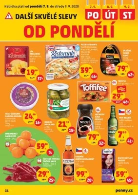 akční leták Penny Market 3.9.2020-9.9.2020