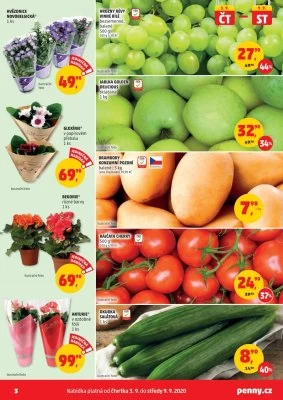 akční leták Penny Market 3.9.2020-9.9.2020