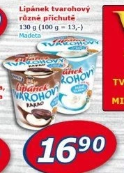 Dezert Lipánek tvarohový Madeta