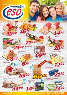 akční leták ESO MARKET 9.9.2020-20.9.2020