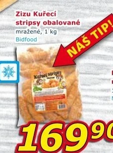 Obalované kuřecí stripsy mražené Zizu