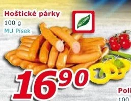 Párky hoštické Maso uzeniny Písek