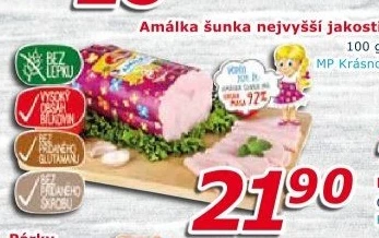 Šunka Amálka nejvyšší jakosti Krásno