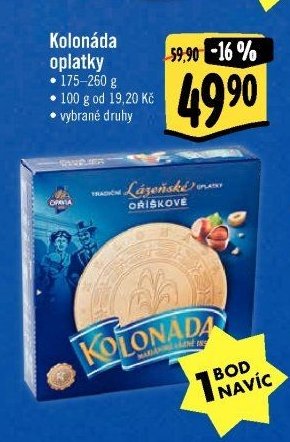 Kolonáda oplatky