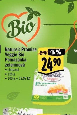 Nature's Promise Veggie Bio Pomazánka zeleninová