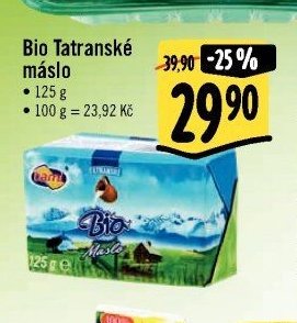 Bio Tatranské máslo