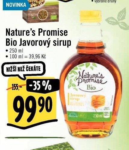 Nature's Promise Bio Javorový sirup