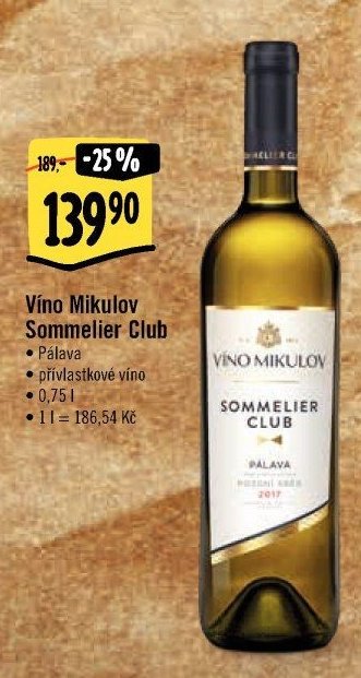 Víno Mikulov Sommelier Club