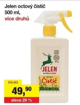Čistič octový Jelen