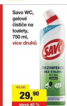 Gelový čistič WC Savo